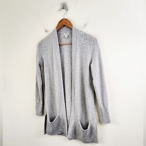L.L. Bean Heather Gray Women's Open Cardigan